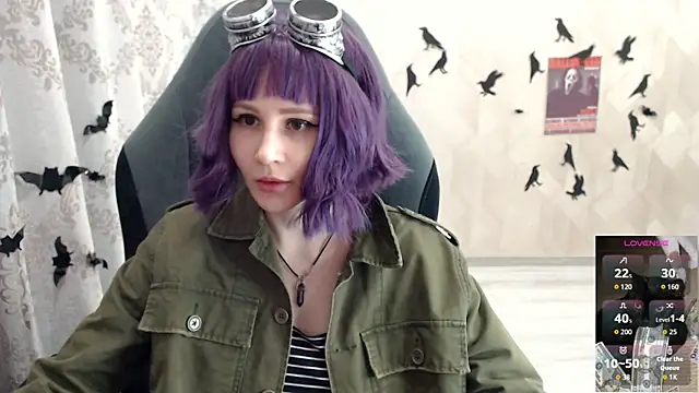 Snapshot of MistyDark chatting on 10.29.25 MistyDark online show from 10.29.25