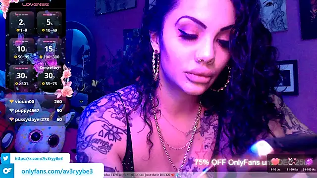 Av3ryyBe3 online show from 12.13.25