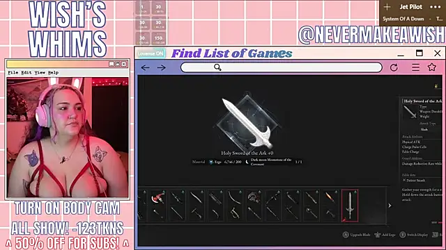 Snapshot of nevermakeawish chatting on 05.15.26 nevermakeawish online show from 05.15.26