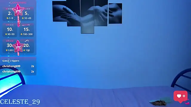 Snapshot of celeste_L29 chatting on 10.29.25 celeste L29 online show from 10.29.25