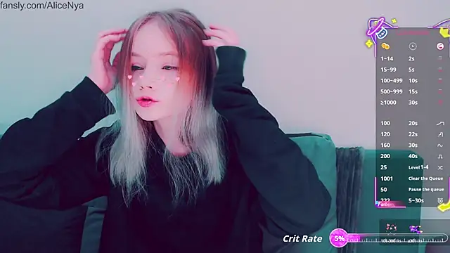 AliceNya cute online show from 10.15.25