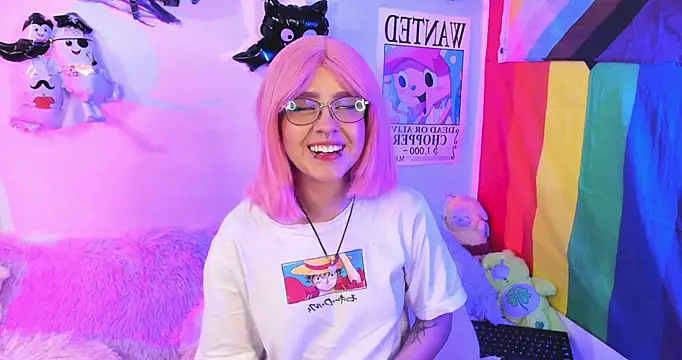 Snapshot of NekoWaifu chatting on 10.23.25 NekoWaifu online show from 10.23.25