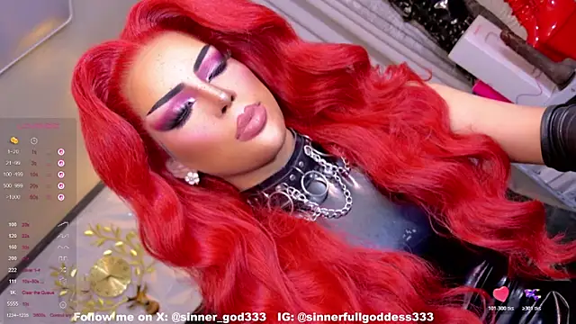 Snapshot of CherryHarper chatting on 10.25.25 CherryHarper online show from 10.25.25