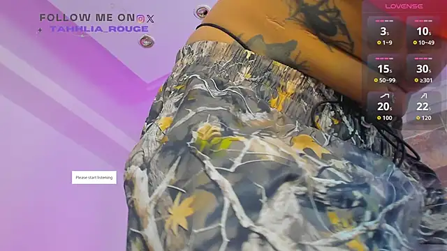 tahhlia rouge online show from 10.28.25