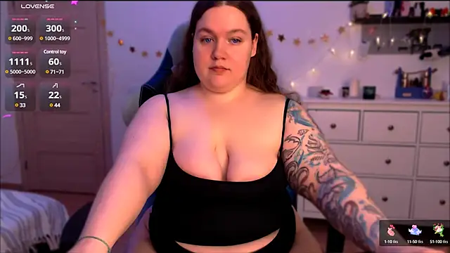 Snapshot of SummerTina chatting on 02.01.25 SummerTina online show from 02.01.25