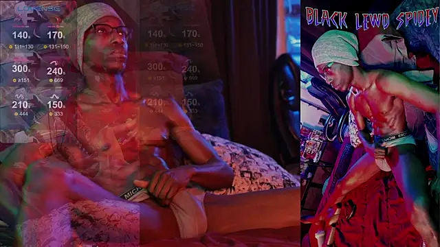 Snapshot of BlackLewdSpidey chatting on 02.02.25 BlackLewdSpidey online show from 02.02.25