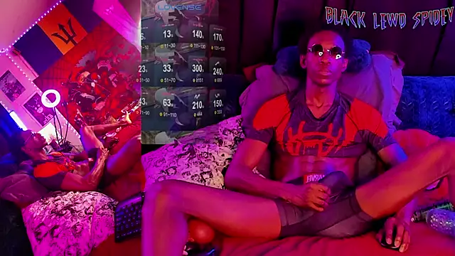 Snapshot of BlackLewdSpidey chatting on 02.04.25 BlackLewdSpidey online show from 02.04.25