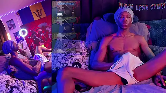 BlackLewdSpidey online show from 03.17.25