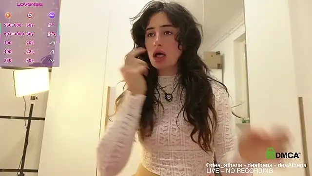 Snapshot of DeaAthena chatting on 01.13.26 DeaAthena online show from 01.13.26