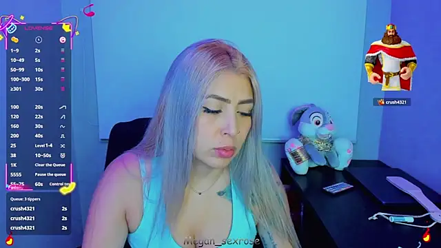 Megan sexrosse online show from 03.17.26