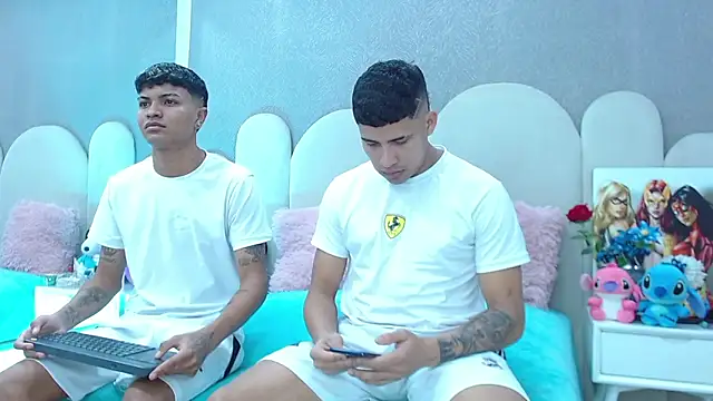 Snapshot of party_duo_playboy chatting on 03.25.26 party duo playboy online show from 03.25.26