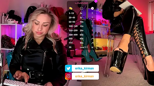 Snapshot of Erika_Kirman chatting on 11.07.25 Erika Kirman online show from 11.07.25