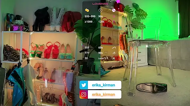 Snapshot of Erika_Kirman chatting on 12.01.25 Erika Kirman online show from 12.01.25