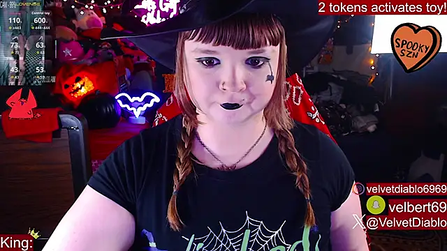 VelvetDiablo online show from 10.14.25