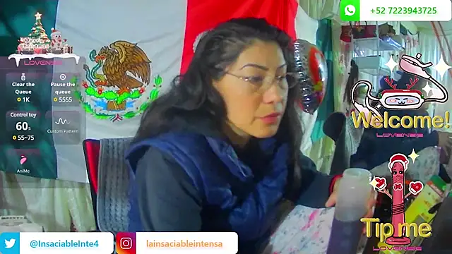 Snapshot of LaInsaciableIntensa chatting on 02.14.25 LaInsaciableIntensa online show from 02.14.25