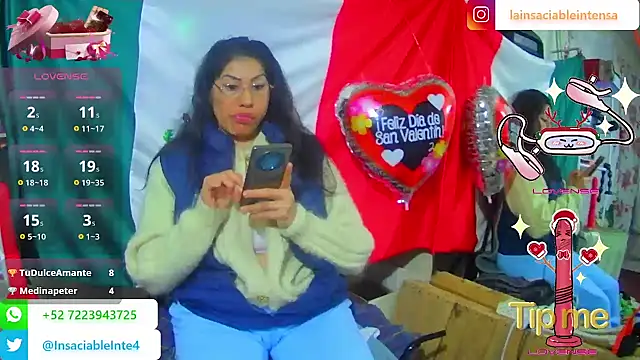 Snapshot of LaInsaciableIntensa chatting on 02.19.25 LaInsaciableIntensa online show from 02.19.25