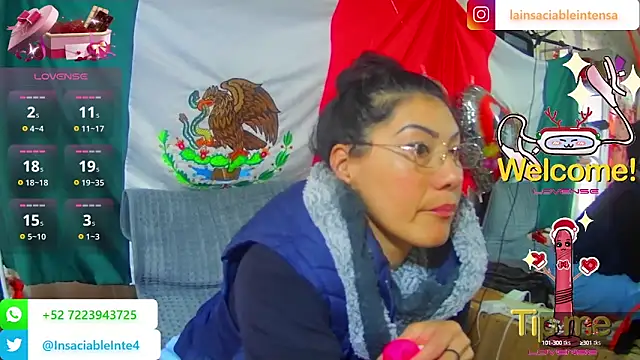 Snapshot of LaInsaciableIntensa chatting on 02.19.25 LaInsaciableIntensa online show from 02.19.25