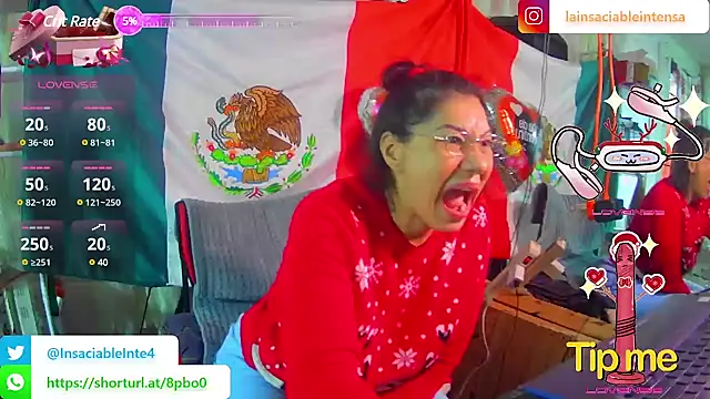 Snapshot of LaInsaciableIntensa chatting on 02.20.25 LaInsaciableIntensa online show from 02.20.25