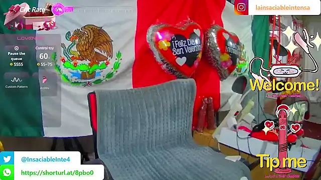 Snapshot of LaInsaciableIntensa chatting on 02.22.25 LaInsaciableIntensa online show from 02.22.25