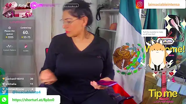 Snapshot of LaInsaciableIntensa chatting on 02.23.25 LaInsaciableIntensa online show from 02.23.25