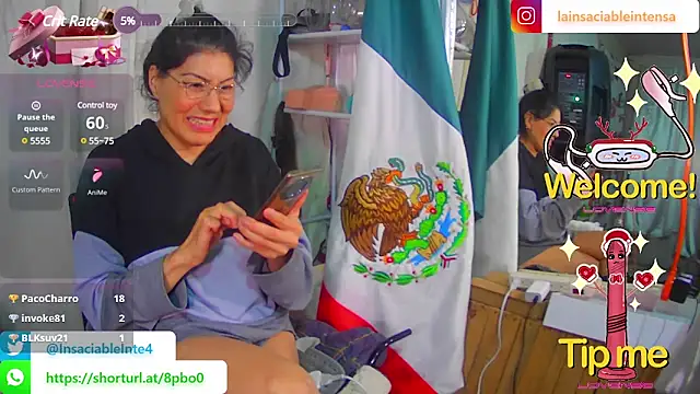 Snapshot of LaInsaciableIntensa chatting on 02.26.25 LaInsaciableIntensa online show from 02.26.25