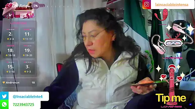 Snapshot of LaInsaciableIntensa chatting on 03.01.25 LaInsaciableIntensa online show from 03.01.25