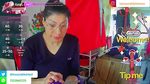 Snapshot of LaInsaciableIntensa chatting on 03.10.25 LaInsaciableIntensa online show from 03.10.25