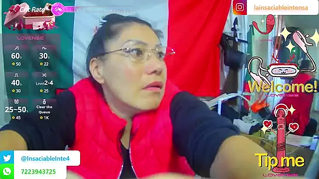 Snapshot of LaInsaciableIntensa chatting on 03.10.25 LaInsaciableIntensa online show from 03.10.25