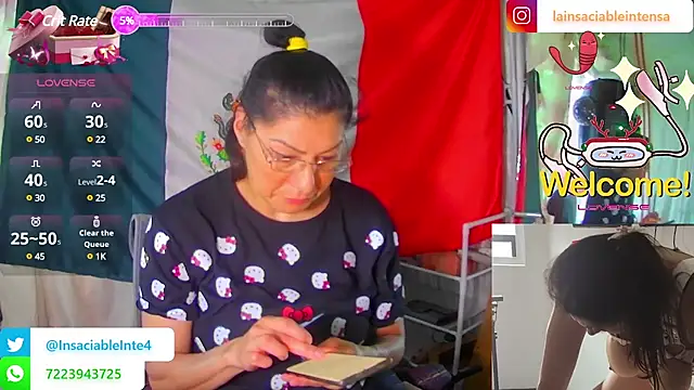 Snapshot of LaInsaciableIntensa chatting on 03.13.25 LaInsaciableIntensa online show from 03.13.25