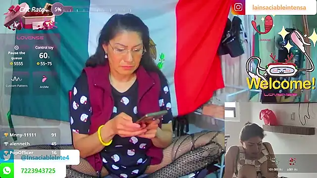 Snapshot of LaInsaciableIntensa chatting on 03.14.25 LaInsaciableIntensa online show from 03.14.25