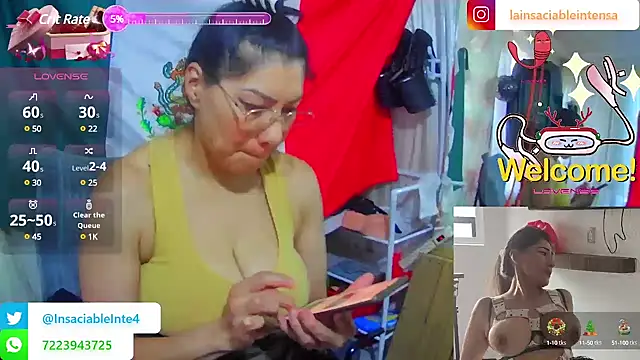 Snapshot of LaInsaciableIntensa chatting on 03.14.25 LaInsaciableIntensa online show from 03.14.25