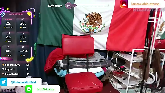 Snapshot of LaInsaciableIntensa chatting on 09.10.25 LaInsaciableIntensa online show from 09.10.25