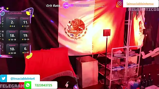 Snapshot of LaInsaciableIntensa chatting on 10.24.25 LaInsaciableIntensa online show from 10.24.25