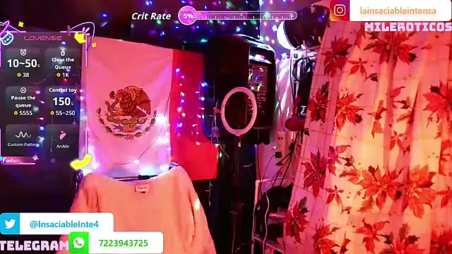 Snapshot of LaInsaciableIntensa chatting on 02.07.26 LaInsaciableIntensa online show from 02.07.26