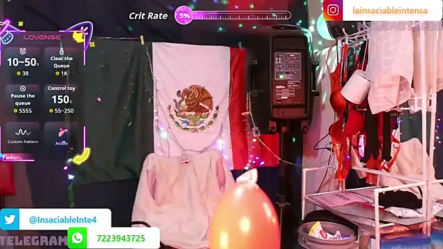 Snapshot of LaInsaciableIntensa chatting on 02.21.26 LaInsaciableIntensa online show from 02.21.26