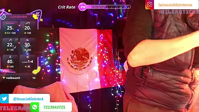 Snapshot of LaInsaciableIntensa chatting on 03.27.26 LaInsaciableIntensa online show from 03.27.26