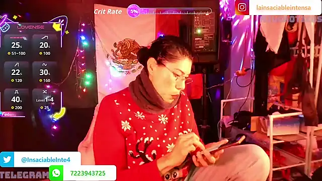LaInsaciableIntensa online show from 04.23.26