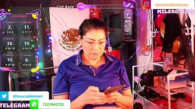 LaInsaciableIntensa online show from 04.26.26