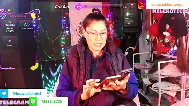 LaInsaciableIntensa online show from 06.14.26