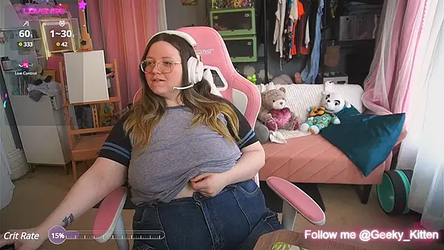 Snapshot of Geeky_Kitten chatting on 02.06.25 Geeky Kitten online show from 02.06.25