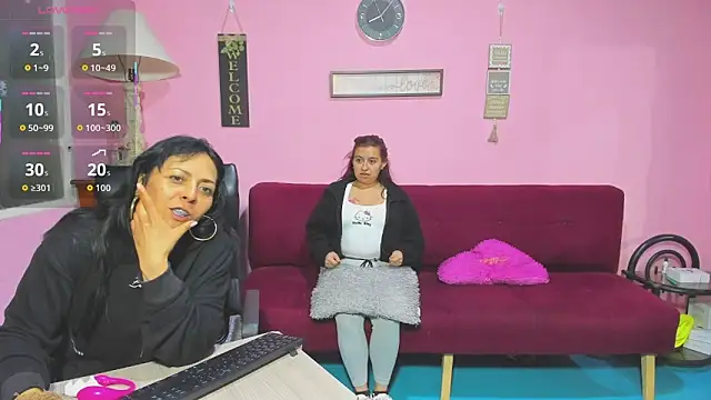 lesbiancuple online show from 10.13.25