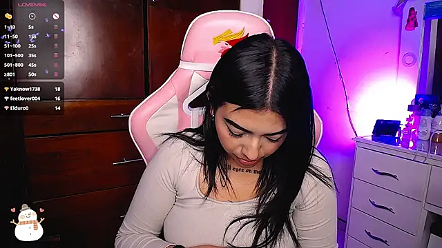 Snapshot of eva_six chatting on 02.14.25 eva six online show from 02.14.25