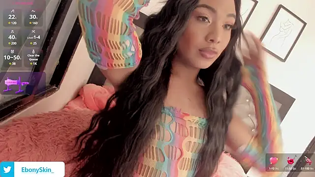 Snapshot of EbonySkin chatting on 02.28.25 EbonySkin online show from 02.28.25