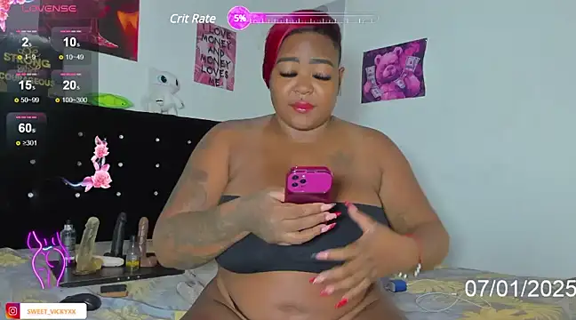 Snapshot of SWEETVICKY_XX chatting on 01.07.25 SWEETVICKY XX online show from 01.07.25