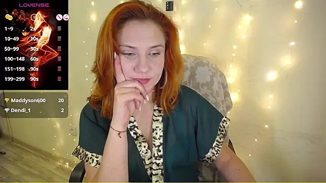 Snapshot of RedHeadSTARx chatting on 01.21.25 RedHeadSTARx online show from 01.21.25