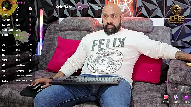 Snapshot of JD-69 chatting on 10.06.25 JD-69 online show from 10.06.25